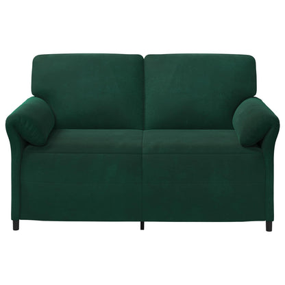 Divano a 2 Posti Verde Scuro 158 x 83 x 95 cm Velluto