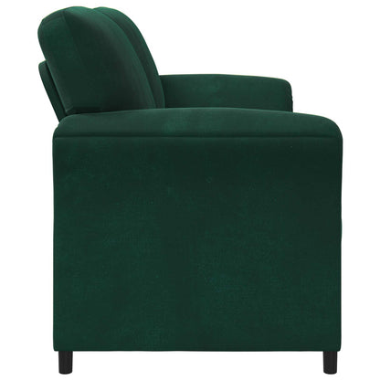 Divano a 2 Posti Verde Scuro 158 x 83 x 95 cm Velluto | homemem39