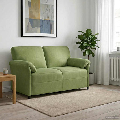 Divano a 2 Posti Verde chiaro 158 x 83 x 95 cm Velluto | homemem39