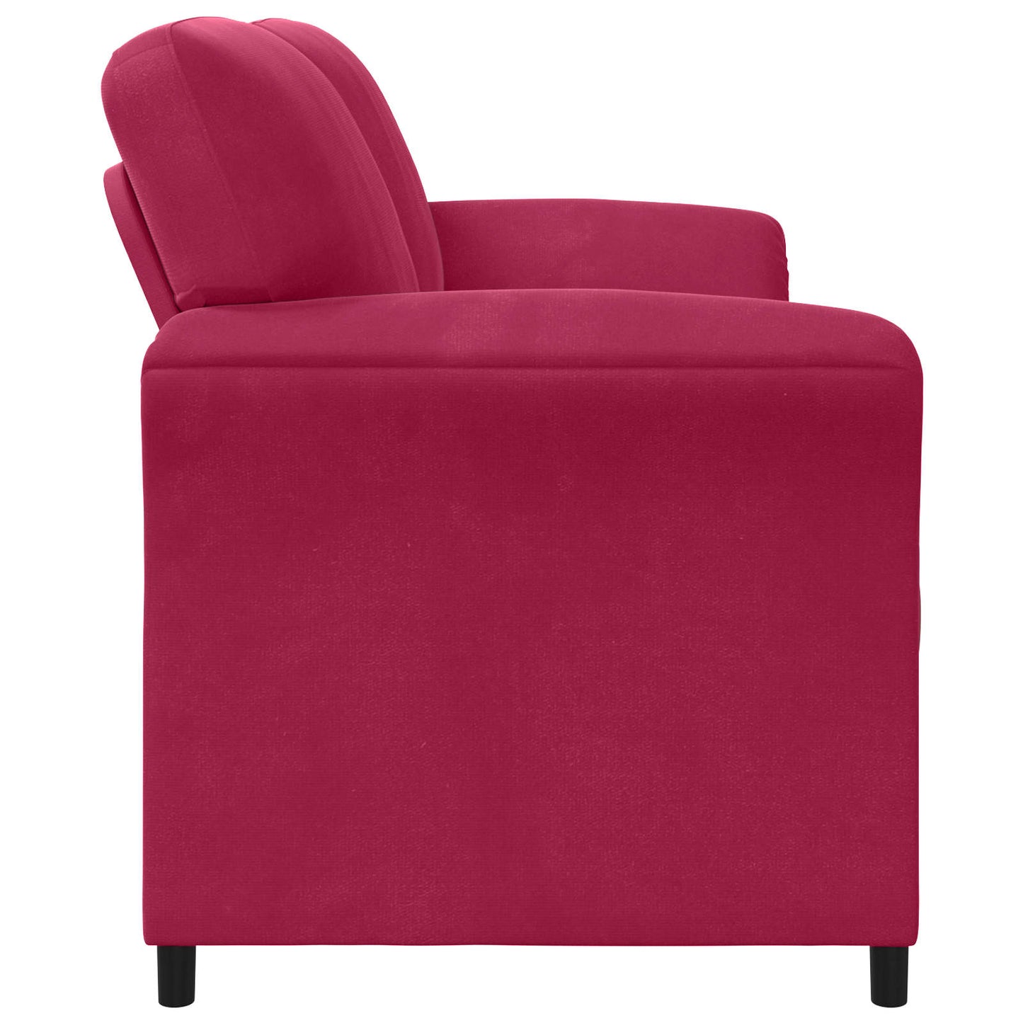 Divano a 2 Posti Rosso Vino 158 x 83 x 95 cm Velluto