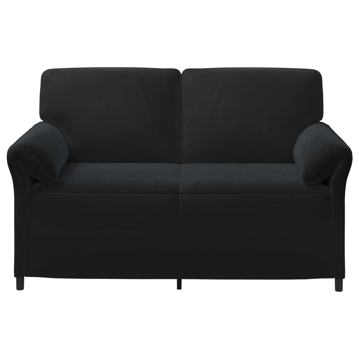 Divano a 2 Posti Nero 158 x 83 x 95 cm Velluto | homemem39