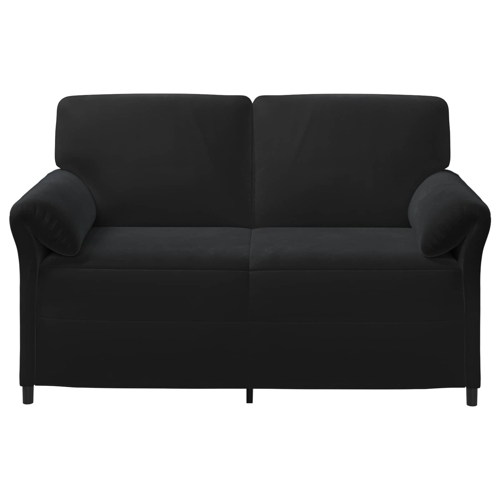 Divano a 2 Posti Nero 158 x 83 x 95 cm Velluto | homemem39