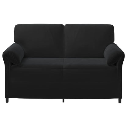 Divano a 2 Posti Nero 158 x 83 x 95 cm Velluto | homemem39