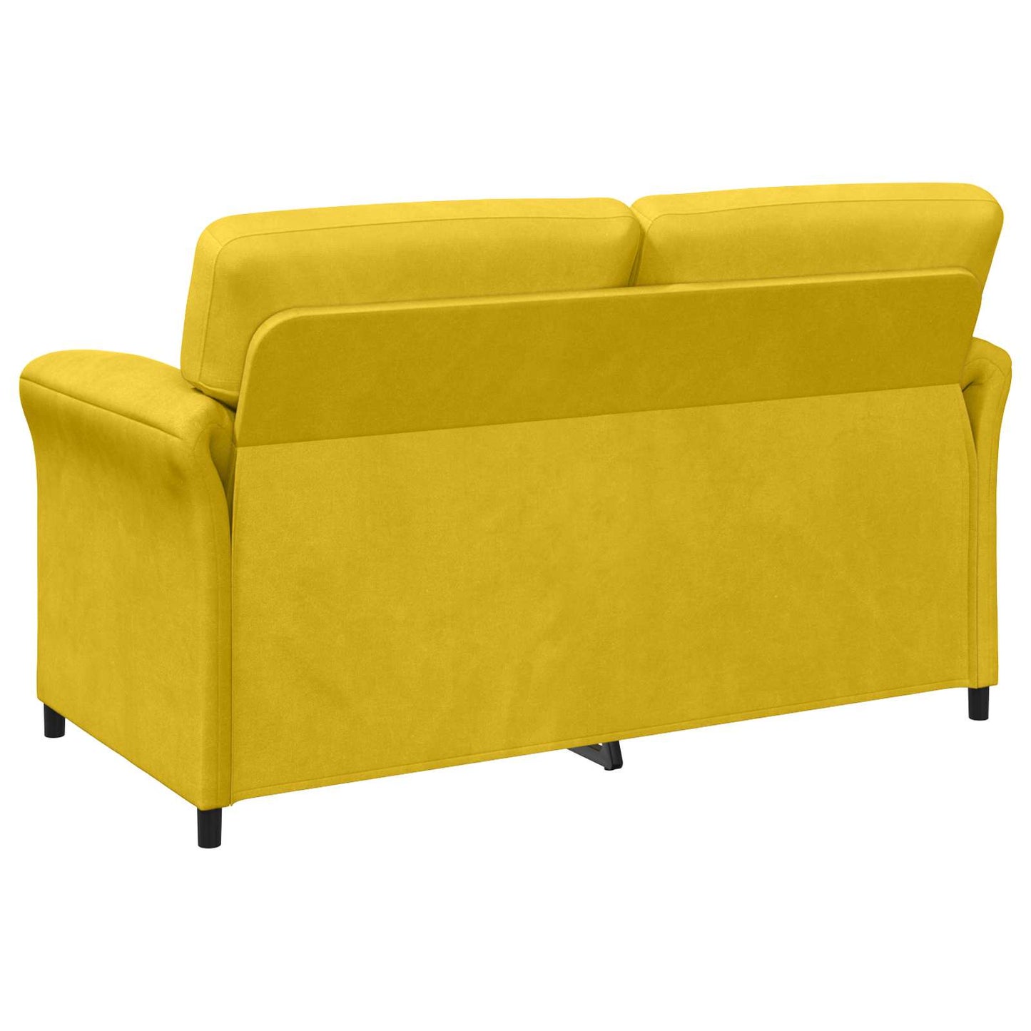 Divano a 2 Posti Giallo 158 x 83 x 95 cm Velluto