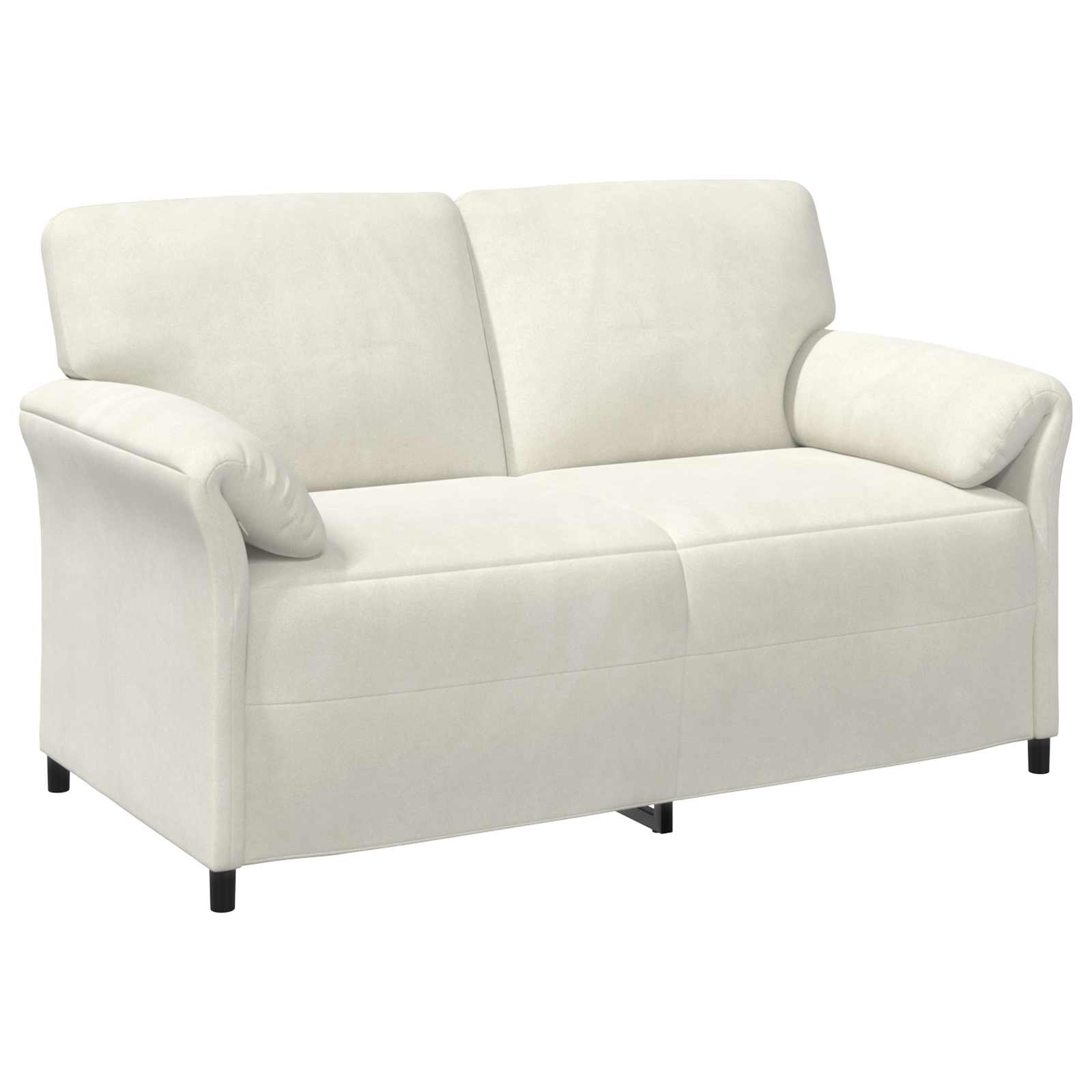 Divano a 2 Posti Crema 158 x 83 x 95 cm Velluto | homemem39