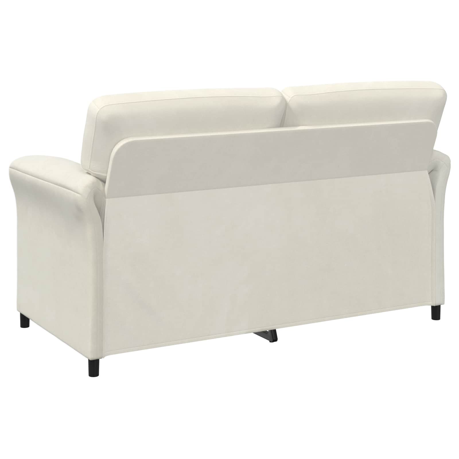 Divano a 2 Posti Crema 158 x 83 x 95 cm Velluto | homemem39