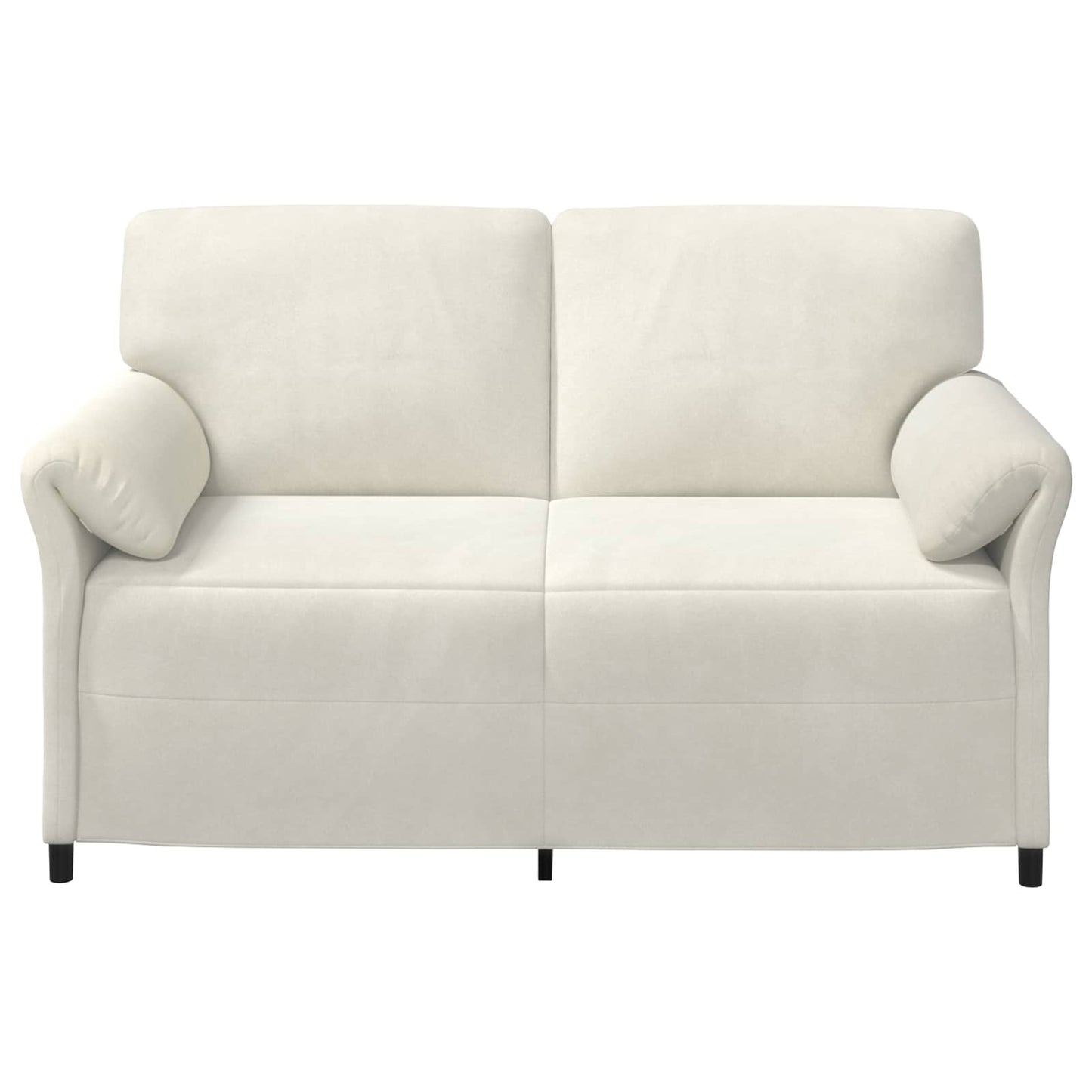 Divano a 2 Posti Crema 158 x 83 x 95 cm Velluto | homemem39