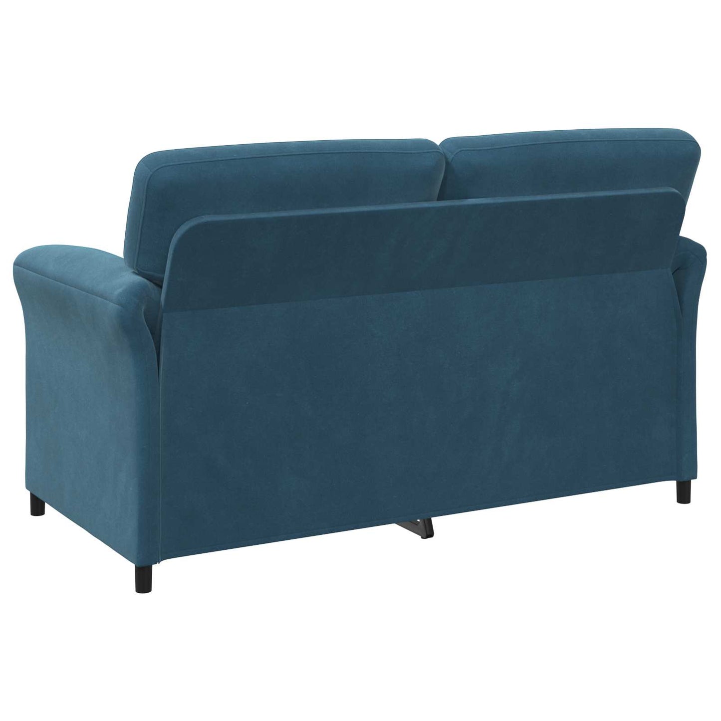 Divano a 2 Posti Blu 158 x 83 x 95 cm Velluto | homemem39