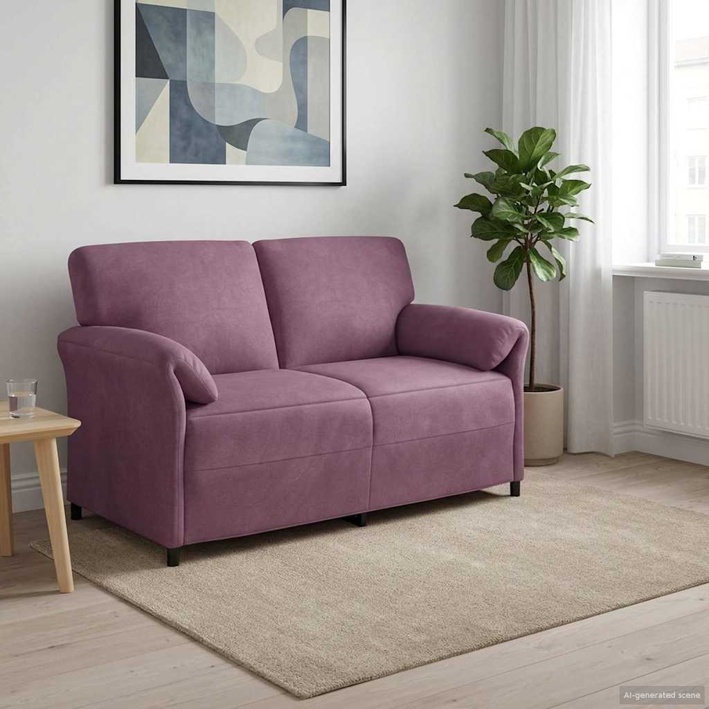 Divano a 2 Posti Viola 158 x 83 x 95 cm Velluto | homemem39