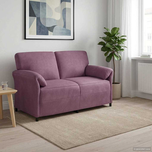 Divano a 2 Posti Viola 158 x 83 x 95 cm Velluto | homemem39