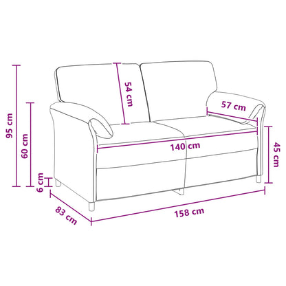 Divano a 2 Posti Viola 158 x 83 x 95 cm Velluto | homemem39