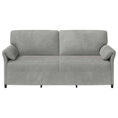 Divano 3-Persone Grigio Chiaro 198 x 83 x 95 cm Velluto