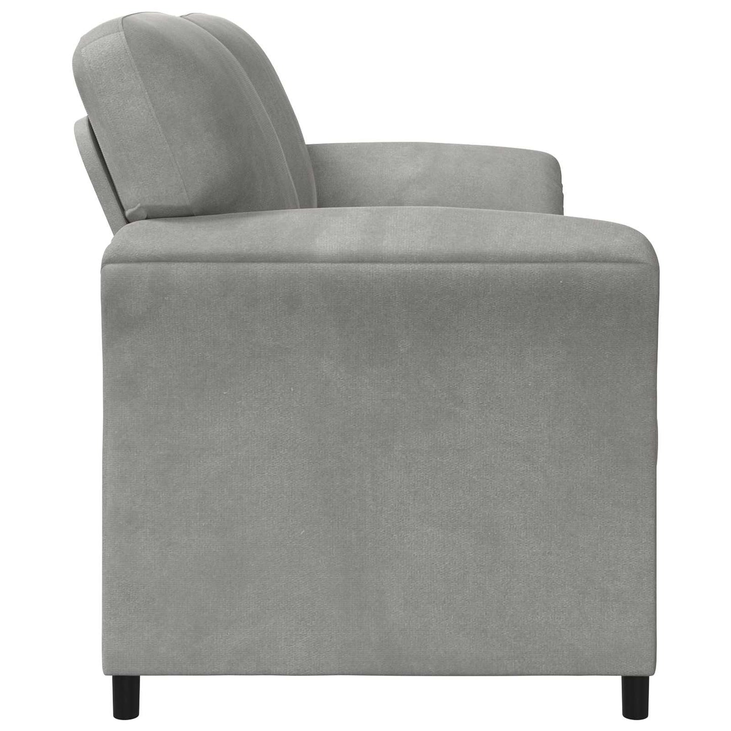 Divano 3-Persone Grigio Chiaro 198 x 83 x 95 cm Velluto | homemem39