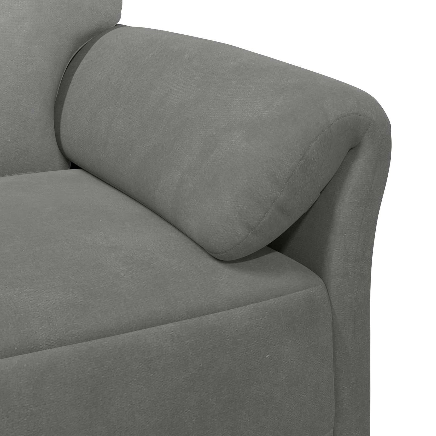 Divano 3-Persone Grigio Scuro 198 x 83 x 95 cm Velluto | homemem39