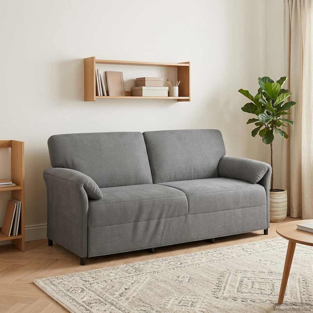 Divano 3-Persone Grigio Scuro 198 x 83 x 95 cm Velluto | homemem39