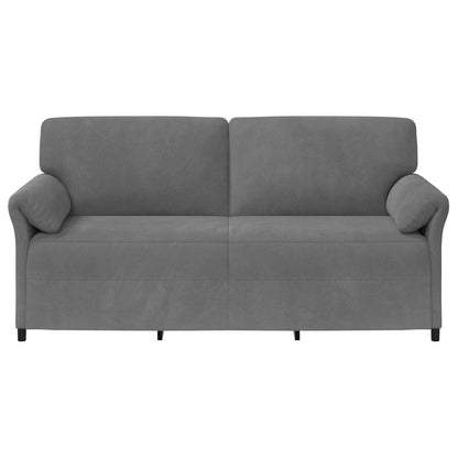 Divano 3-Persone Grigio Scuro 198 x 83 x 95 cm Velluto | homemem39