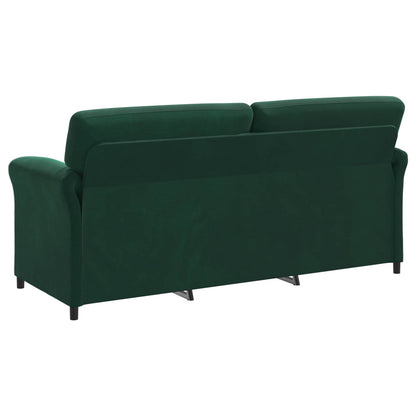 Divano 3-Persone Verde Scuro 198 x 83 x 95 cm Velluto | homemem39