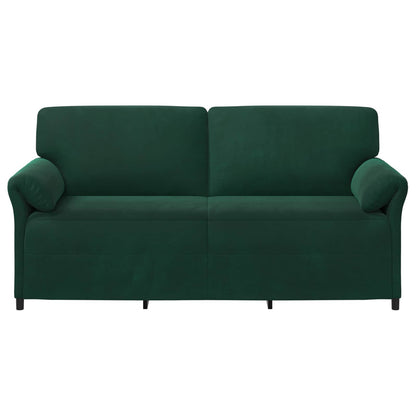 Divano 3-Persone Verde Scuro 198 x 83 x 95 cm Velluto | homemem39