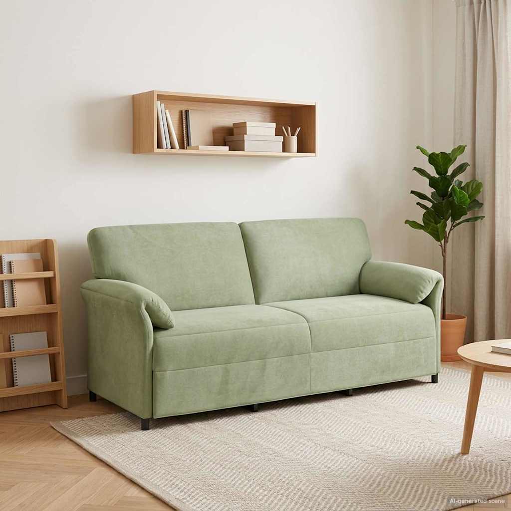 Divano 3-Persone Verde chiaro 198 x 83 x 95 cm Velluto | homemem39