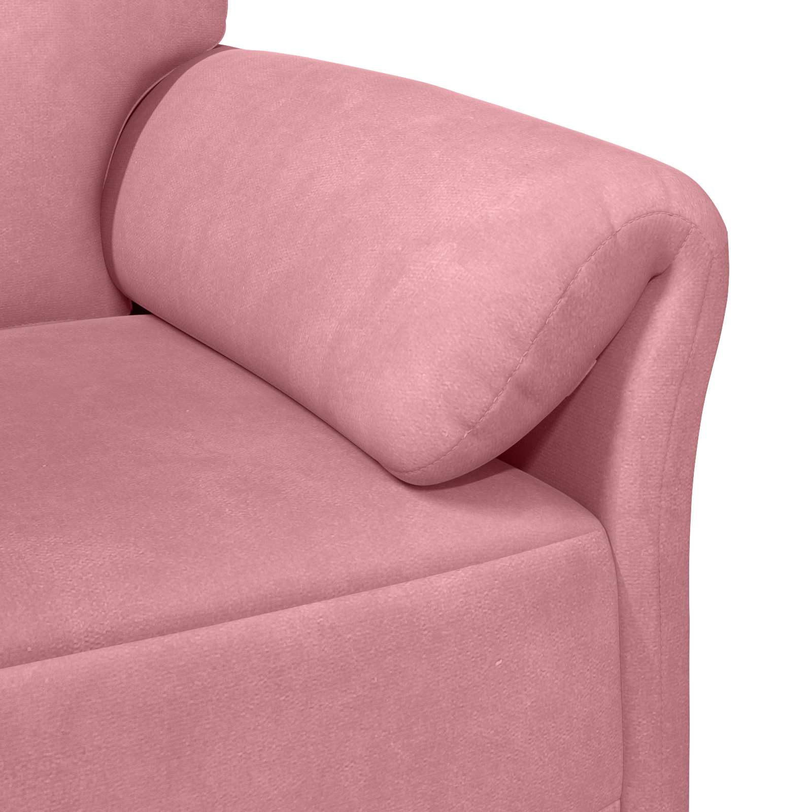 Divano 3-Persone Rosa 198 x 83 x 95 cm Velluto | homemem39