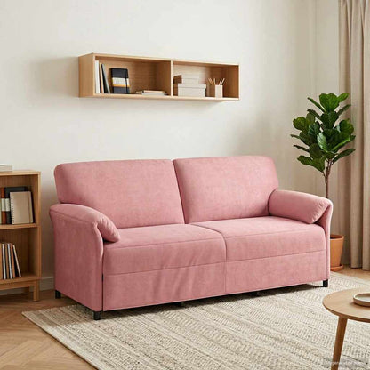 Divano 3-Persone Rosa 198 x 83 x 95 cm Velluto