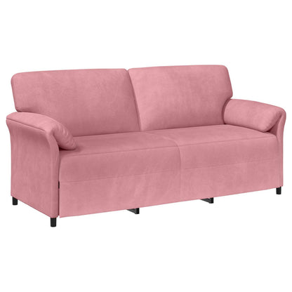 Divano 3-Persone Rosa 198 x 83 x 95 cm Velluto | homemem39