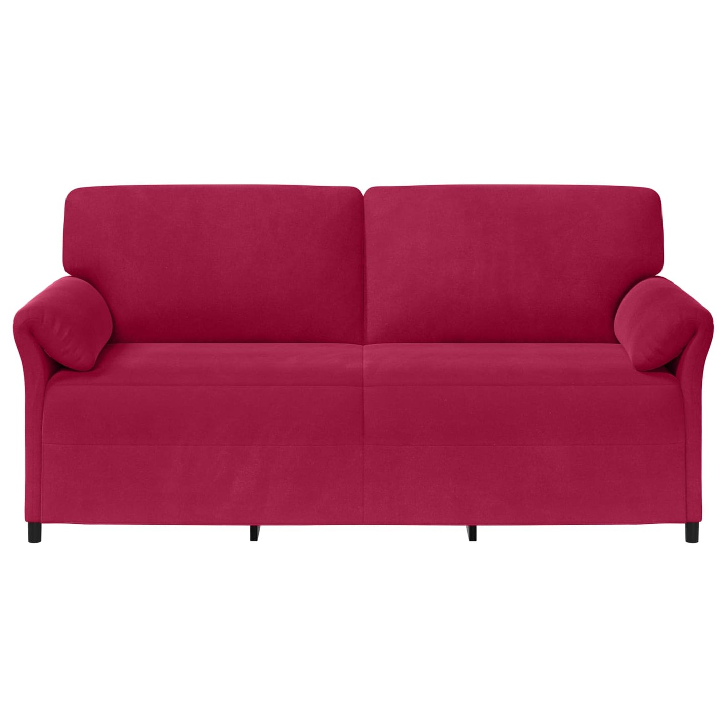 Divano 3-Persone Rosso Vino 198 x 83 x 95 cm Velluto | homemem39