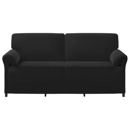 Divano 3-Persone Nero 198 x 83 x 95 cm Velluto | homemem39