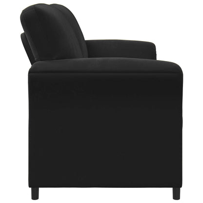 Divano 3-Persone Nero 198 x 83 x 95 cm Velluto | homemem39