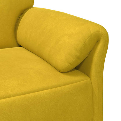 Divano 3-Persone Giallo 198 x 83 x 95 cm Velluto