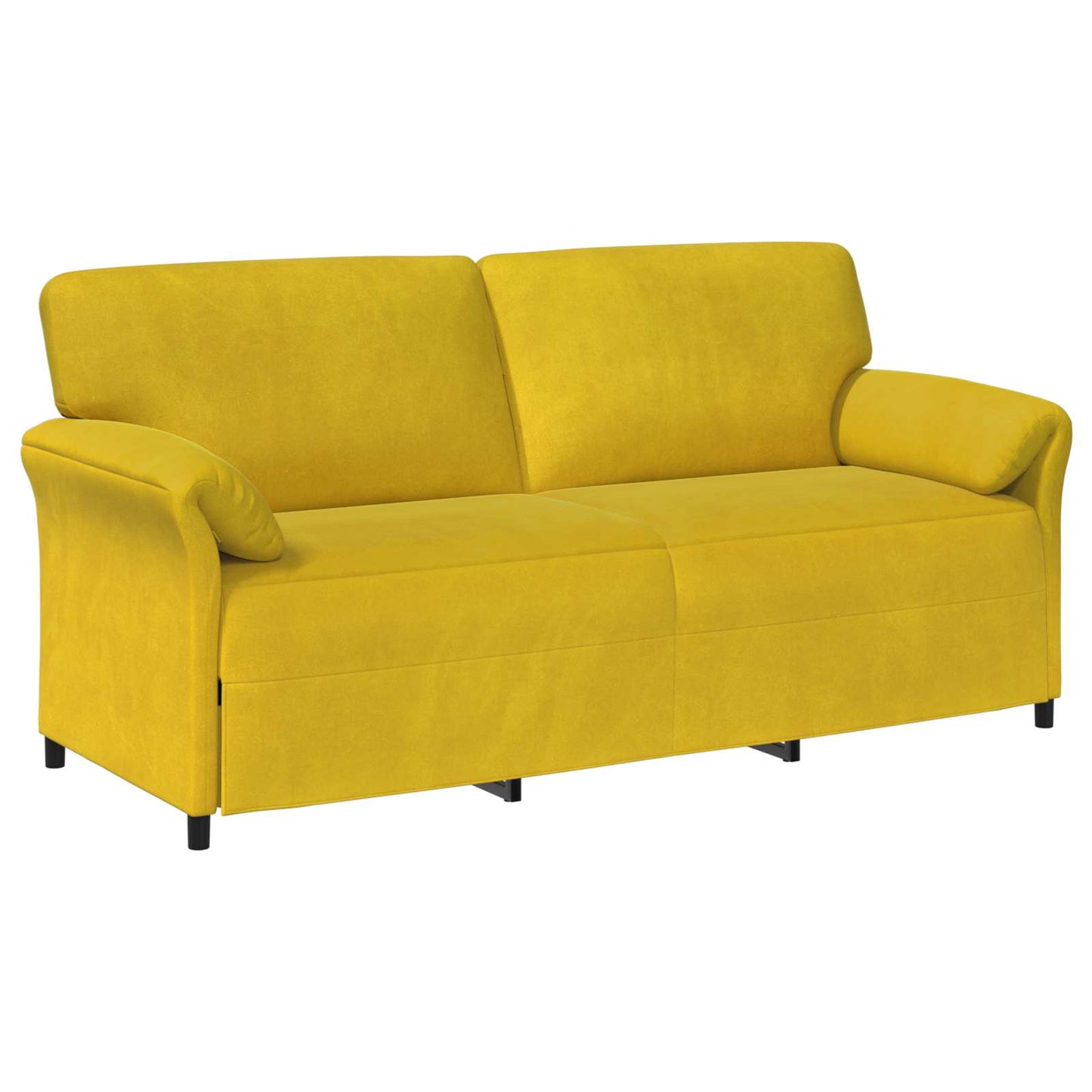 Divano 3-Persone Giallo 198 x 83 x 95 cm Velluto | homemem39