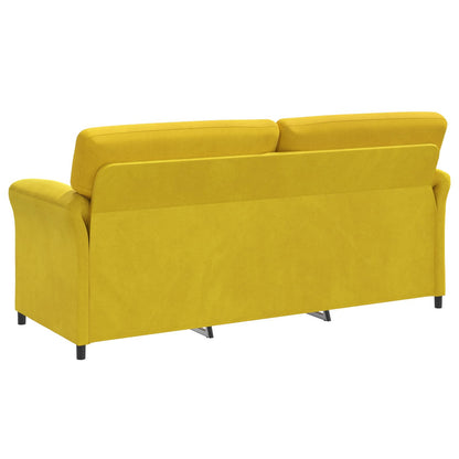 Divano 3-Persone Giallo 198 x 83 x 95 cm Velluto | homemem39