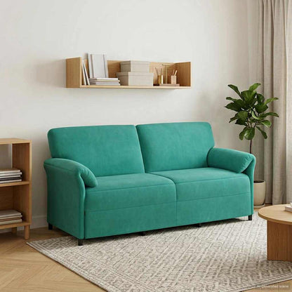 Divano 3-Persone Turchese 198 x 83 x 95 cm Velluto | homemem39