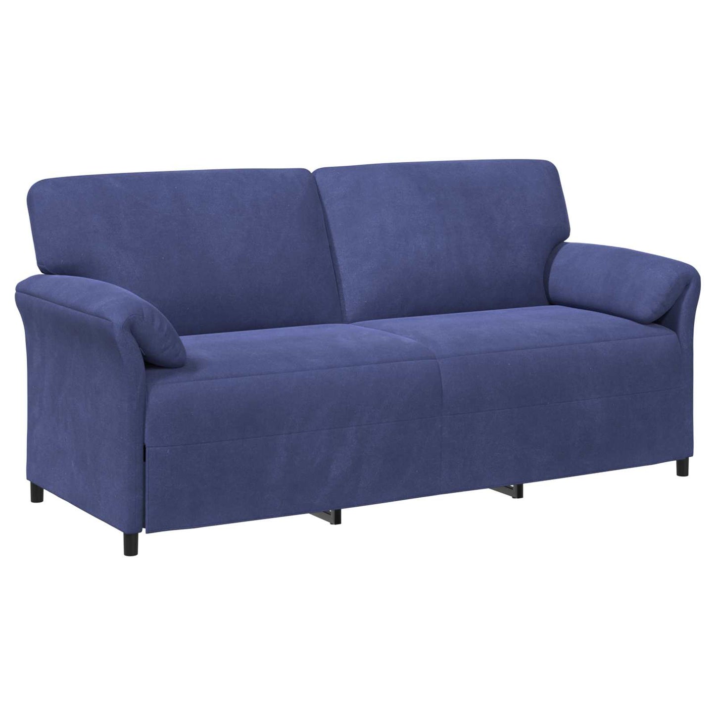 Divano 3-Persone Blu Polizia 198 x 83 x 95 cm Velluto | homemem39