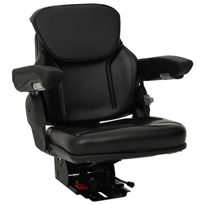 Sedile per trattore con sospensione Nero 60 x 58 x 72 cm | homemem39