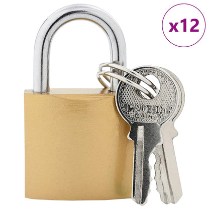 U Lock con Chiavi 12 pcs Ottone Ferro