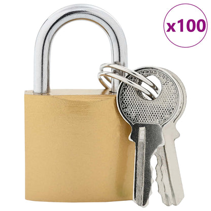 U Lock con Chiavi 100 pcs Ottone Ferro | homemem39
