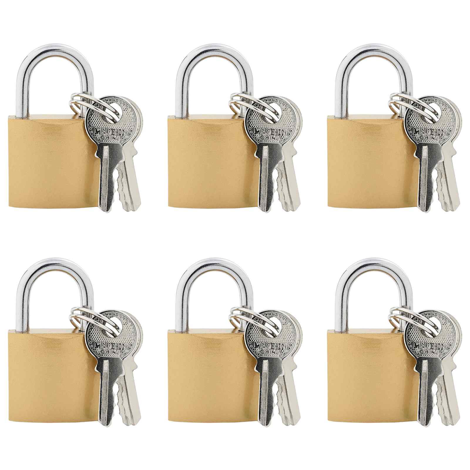 U Lock con Chiavi 6 pcs Ottone Ferro | homemem39