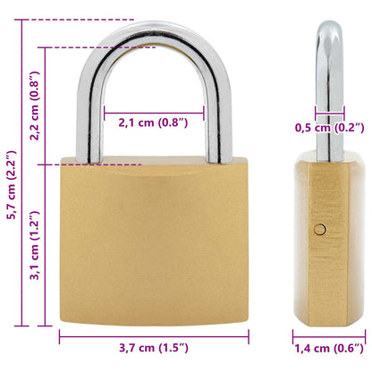 U Lock con Chiavi 2 pcs Ottone Ferro | homemem39