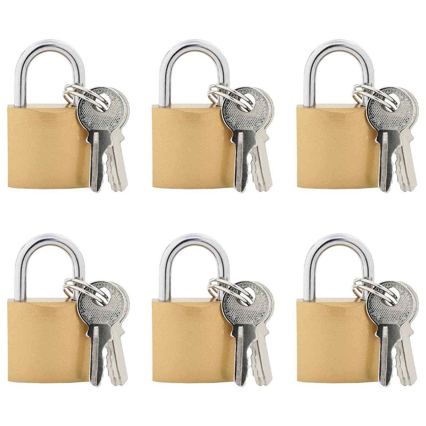 U Lock con Chiavi 6 pcs Ottone Ferro
