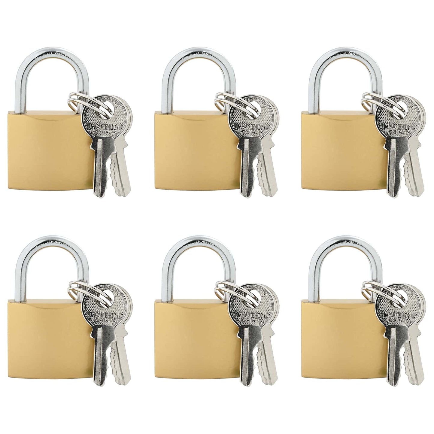 U Lock con Chiavi 6 pcs Ottone Ferro