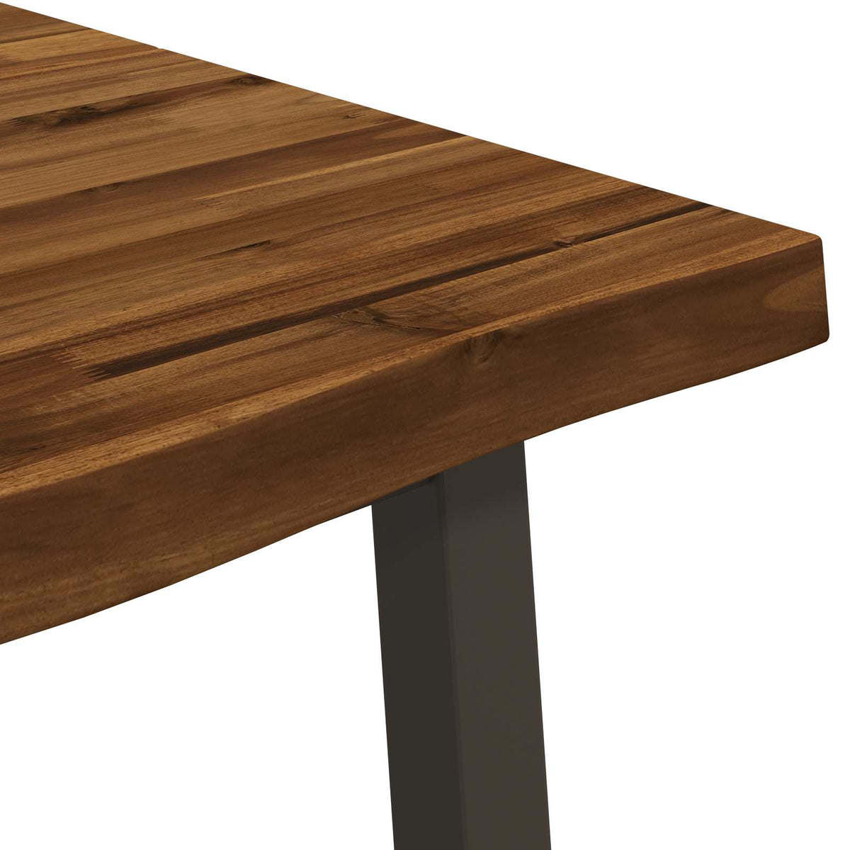 Tavolo da pranzo con bordo vivo 160 x 70 x 75 cm Naturale | homemem39