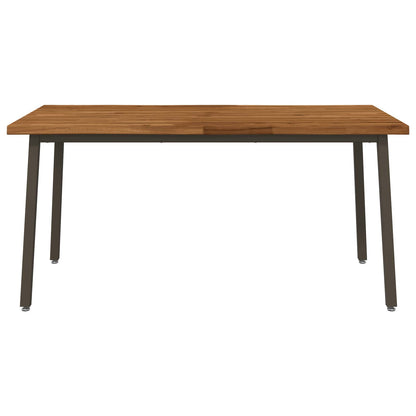 Tavolo da pranzo con bordo vivo 160 x 70 x 75 cm Naturale | homemem39