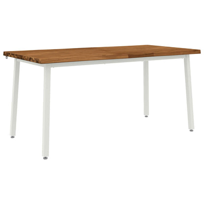 Tavolo da pranzo con bordo vivo 160 x 70 x 75 cm Naturale