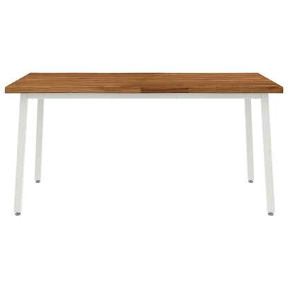 Tavolo da pranzo con bordo vivo 160 x 70 x 75 cm Naturale | homemem39
