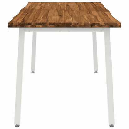 Tavolo da pranzo con bordo vivo 160 x 70 x 75 cm Naturale | homemem39