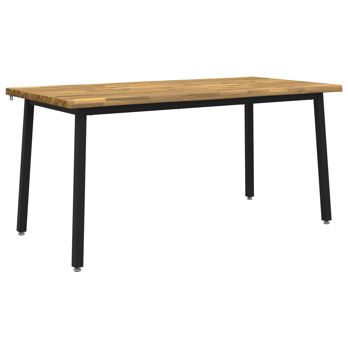 Tavolo da pranzo con bordo vivo 160 x 70 x 75 cm Bianco | homemem39