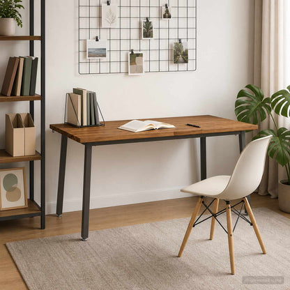 Tavolo da pranzo con bordo vivo 160 x 70 x 75 cm Naturale | homemem39
