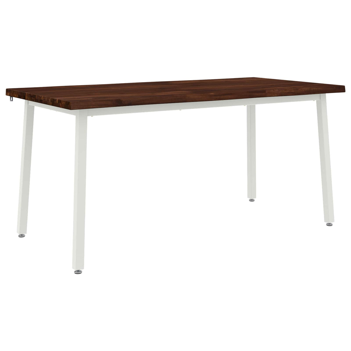 Tavolo da pranzo con bordo vivo 140 x 90 x 75 cm Marrone Scuro | homemem39