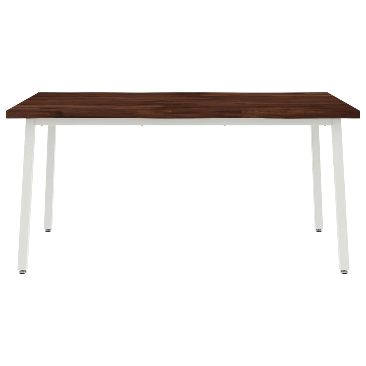 Tavolo da pranzo con bordo vivo 140 x 90 x 75 cm Marrone Scuro | homemem39
